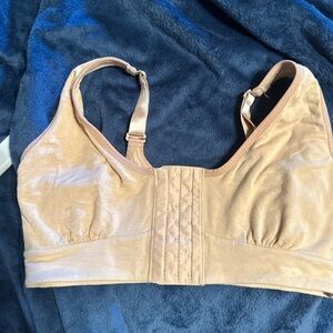 Anaono Tan Women's front closure post surgery bra size XL